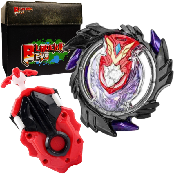 BLADEKING BEYS DB Launcher Kit- B00-73 black God Valkyrie 6Vort'x Reboot (black) + DB Launcher LR + Toy Storage Box