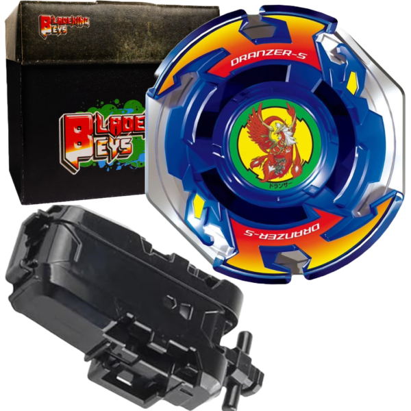BLADEKING BEYS String Launcher Set- bx-P-GN 00-blue Dranzers'piral 3-80T + String Launcher + Toy Storage Box