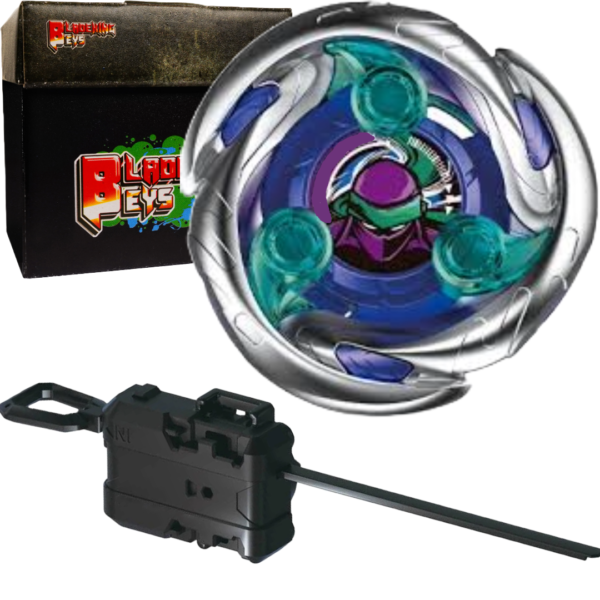 BLADEKING BEYS Launcher Kit- UX-05 ShinobiShadow 1-80MN + Winder Launcher + Toy Storage Box
