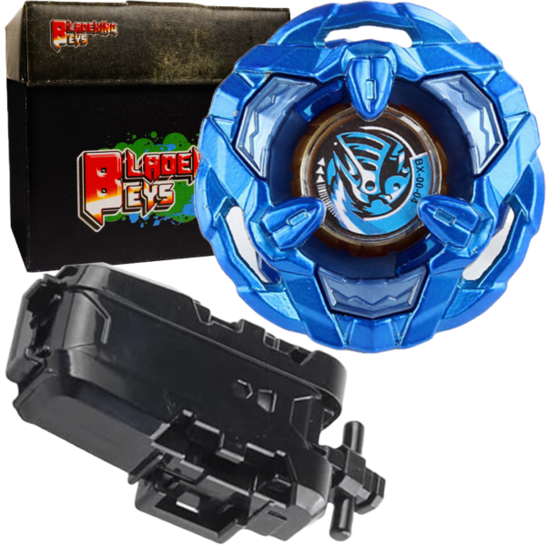 BLADEKING BEYS String Launcher Set- bx- blue 00-04 Knight' Shield 4-80N + String Launcher + Toy Storage Box