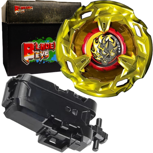 BLADEKING BEYS String Launcher Set- bx-gold 00-02 Hells Scythee 4-60T + String Launcher + Toy Storage Box