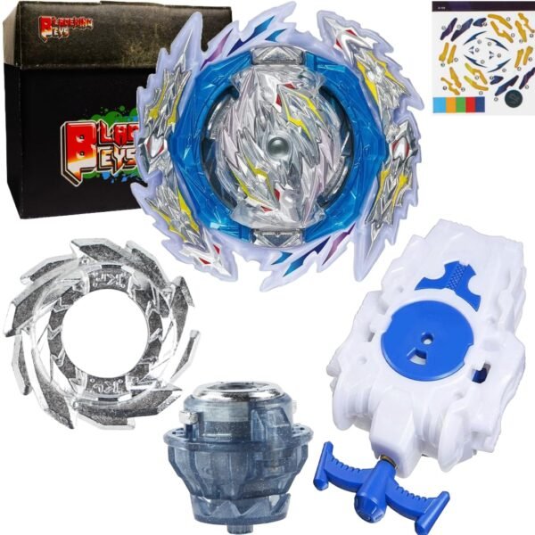 BLADEKING BEYS String Launcher Set- B189 Guilty Longinus Karma Metal Destroy-2 + 1 Way String Launcher + Toy Storage Box