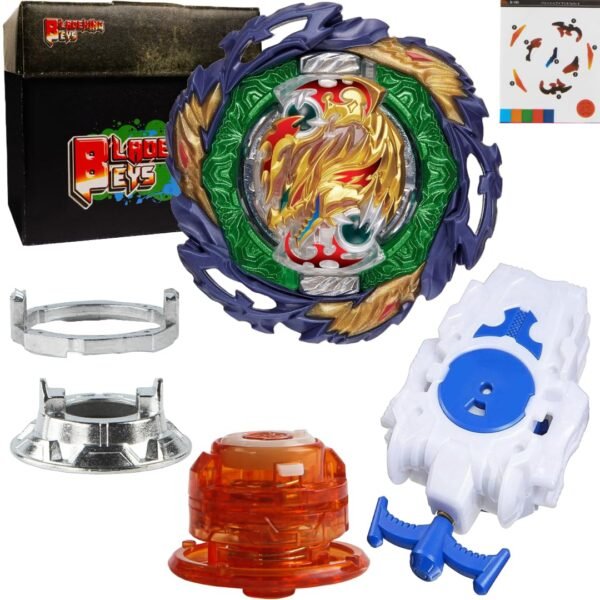 Product image BLADEKING BEYS String Launcher Set- B185 Vanish Faf. Tapered Kick-3 + 1 Way String Launcher + Toy Storage Box