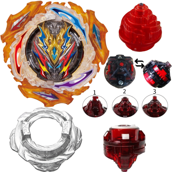 BLADEKING BEYS  B203Y Divine Belial Nexus  + H gear + 3 performance Tips + Toy Storage Box