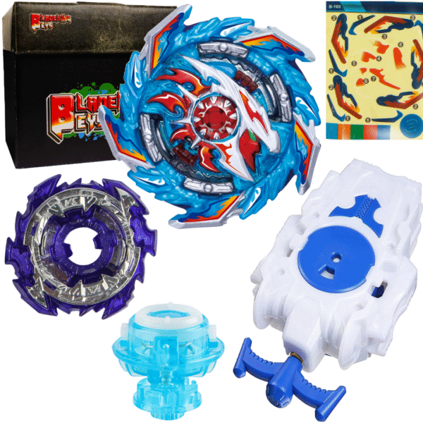 BLADEKING BEYS String Launcher Set- B160 King Helios Zone 1B + 1 Way String Launcher + Toy Storage Box