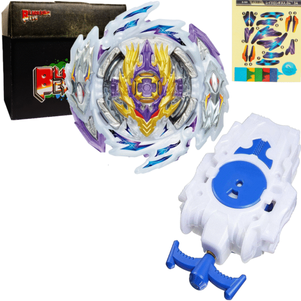BLADEKING BEYS String Launcher Set- B168 Rage Longinus Destroy 3A + 1 Way String Launcher + Toy Storage Box