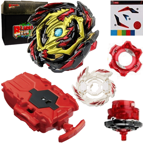 BLADEKING BEYS String Launcher Set- B145 Venom Diabolos Vanguard Bullet + 1 Way String Launcher + Toy Storage Box