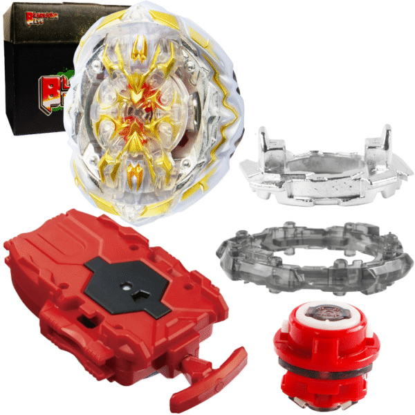BLADEKING BEYS String Launcher Set- B153white Regalia Genesis Hyb' + 1 Way String Launcher + Toy Storage Box