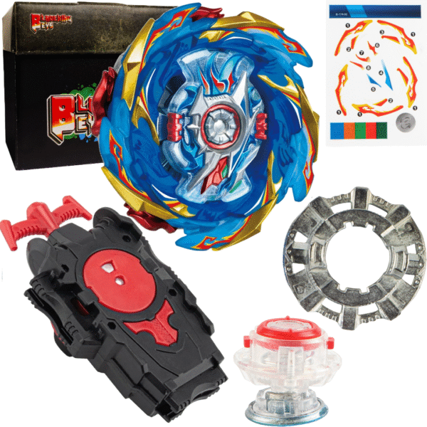 BLADEKING BEYS String Launcher Set- B174-02 Helios Volcano Ou Zone + 1 Way String Launcher + Toy Storage Box