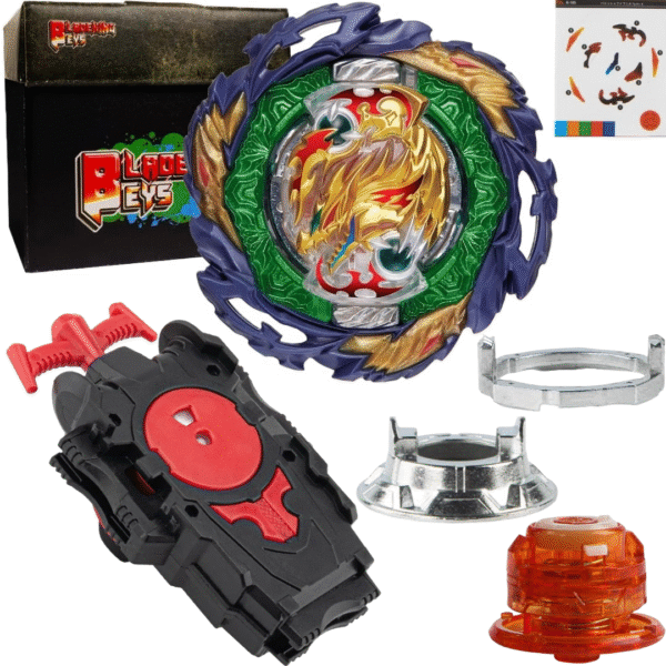 BLADEKING BEYS String Launcher Set- B185 Vanish Faf. Tapered Kick-3 + 1 Way String Launcher + Toy Storage Box