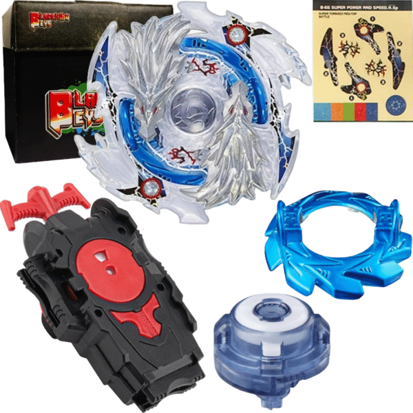 BLADEKING BEYS String Launcher Set- B66 Lost' Longinus Nine Spiral + 1 Way String Launcher + Toy Storage Box