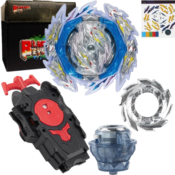 BLADEKING BEYS String Launcher Set- B189 Guilty Longinus Karma Metal Destroy-2 + 1 Way String Launcher + Toy Storage Box