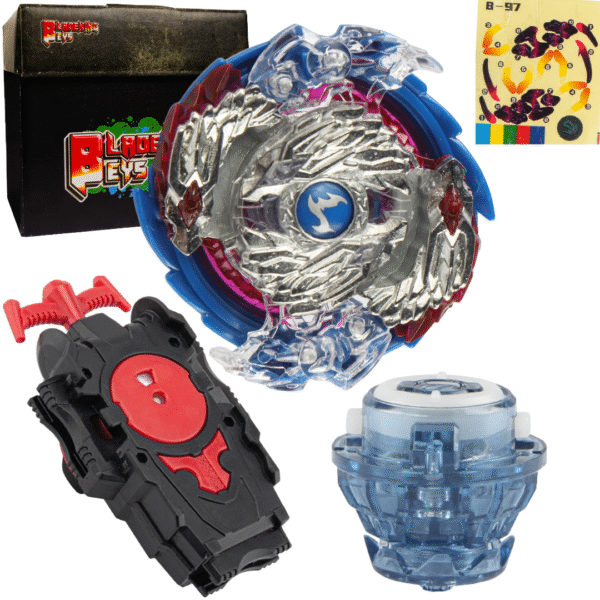 BLADEKING BEYS String Launcher Set- B97 Nightmare Longinus Destroy + 1 Way String Launcher + Toy Storage Box