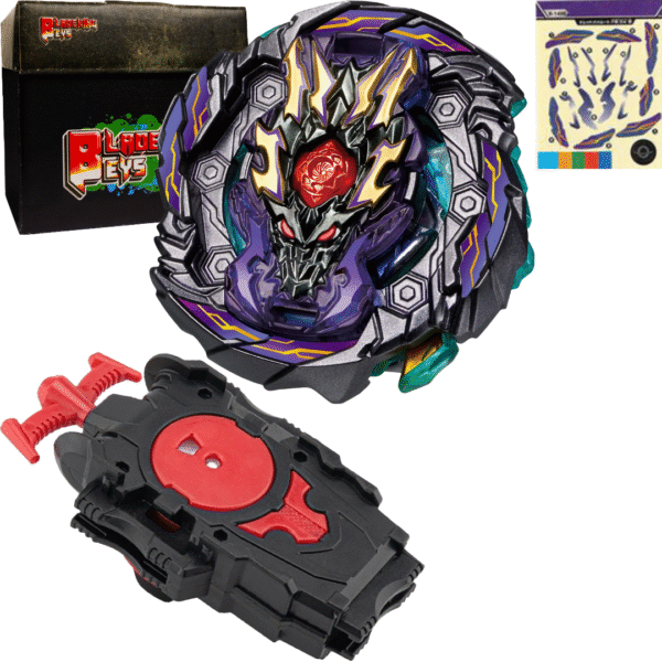 BLADEKING BEYS String Launcher Set- B149B Dread Bahamut' Orbit Metal Gen  + 1 Way String Launcher + Toy Storage Box (metal is random)