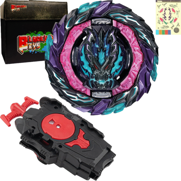 BLADEKING BEYS String Launcher Set- B186 Roar Bahamut' + 1 Way String Launcher + Toy Storage Box (metal, tip is random)