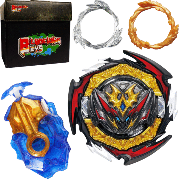 BLADEKING BEYS B180 Dynamite Belial + L gear + F Gear +DB String Launcher LR + storage box  (Multicolor)