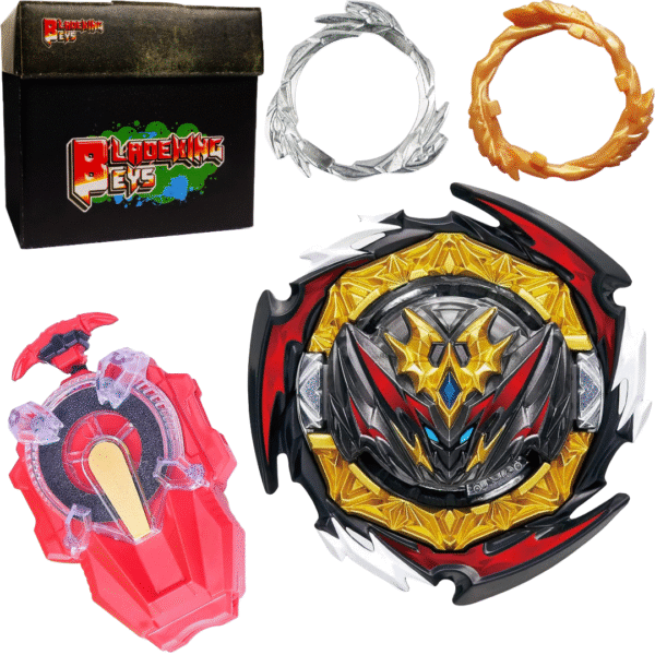 BLADEKING BEYS B180 Dynamite Belial + L gear + F Gear + Sparking Launcher (R) +toy storage box