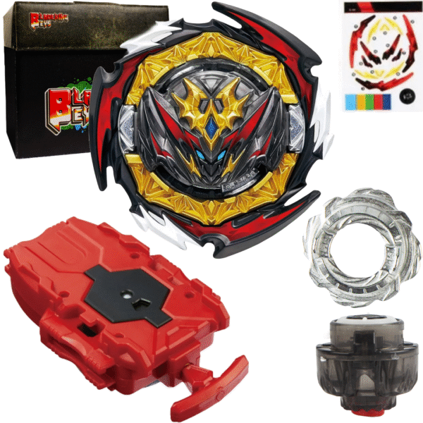 BLADEKING BEYS String Launcher Set- B180 Dynamite Belial Nexus Venture-2 + 1 Way String Launcher + Toy Storage Box