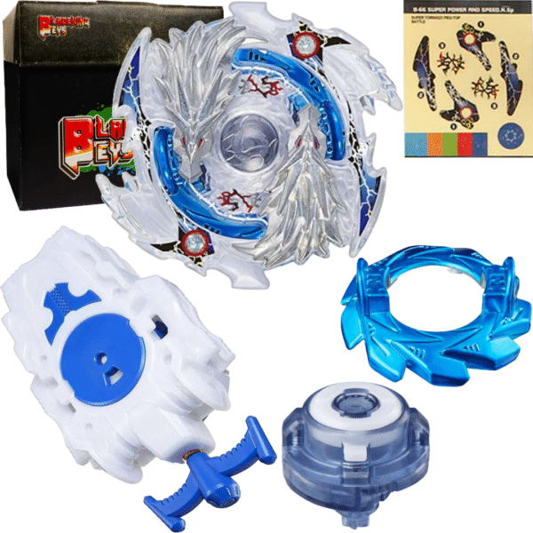 BLADEKING BEYS String Launcher Set- B66 Lost' Longinus Nine Spiral + 1 Way String Launcher + Toy Storage Box