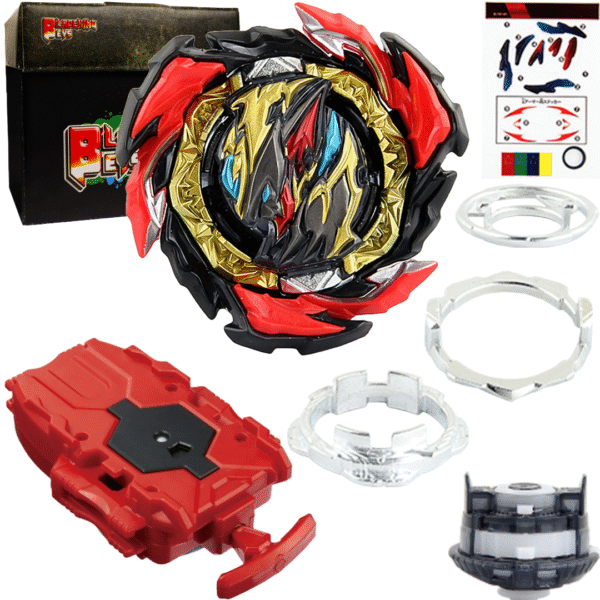 BLADEKING BEYS String Launcher Set- B191-01 Dangerous Belial Almight-2 + 1 Way String Launcher + Toy Storage Box