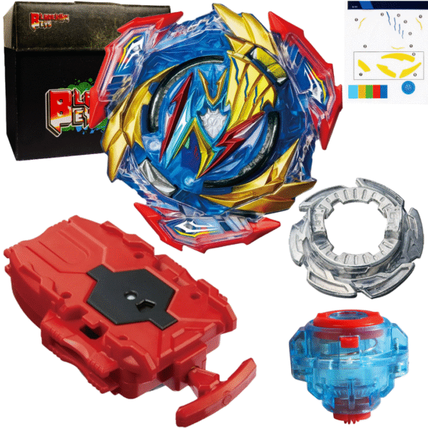 BLADEKING BEYS String Launcher Set- B193 Ultimate Valkyrie Legacy Variable'-9 + 1 Way String Launcher + Toy Storage Box