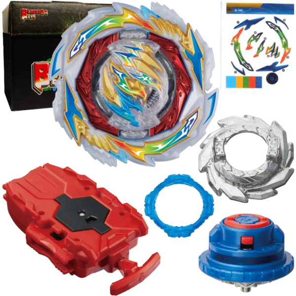 BLADEKING BEYS String Launcher Set- B199 Gatling Dragon Ka' Charge Metal'-10 + 1 Way String Launcher + Toy Storage Box