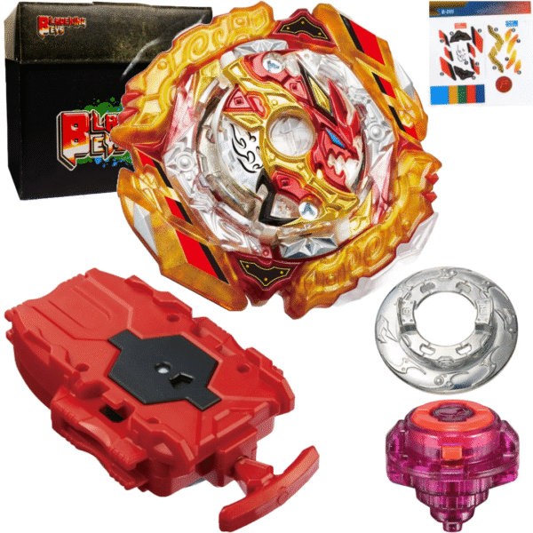 BLADEKING BEYS String Launcher Set- B205R Bust' Sprig' Spread Fusion-8 + 1 Way String Launcher + Toy Storage Box