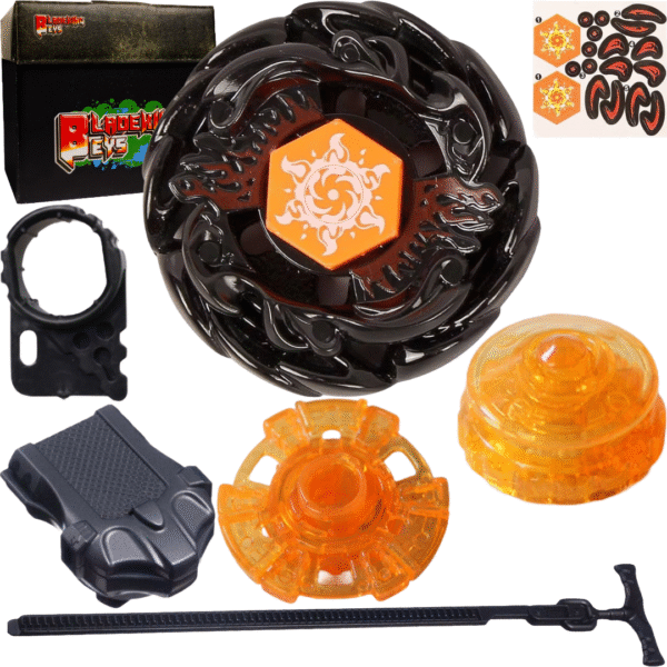 BLADEKING BEYS BB 00-145 black Sol' Blaze' V145AS + pull rule type launcher + Toy storage Box