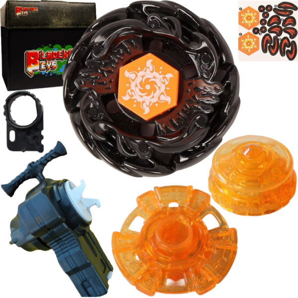 BLADEKING BEYS BB 00-145 black Sol' Blaze' V145AS + string launcher LR  + Toy storage Box
