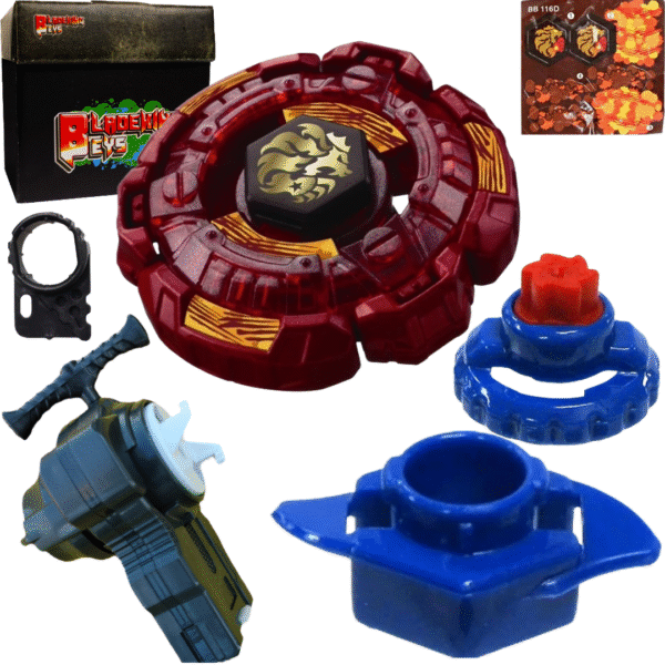 BLADEKING BEYS BB 00-Red 106 Fang Leone' W105R²F + string launcher LR  + Toy storage Box