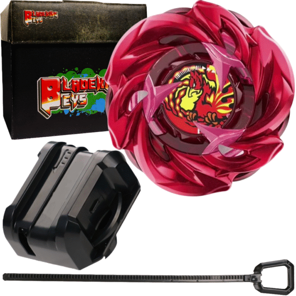 BLADEKING BEYS Launcher Kit- UX-07 PhoenixRudder 9-70G + Small Winder Launcher + Toy Storage Box