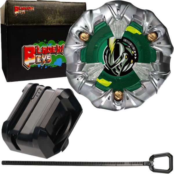 BLADEKING BEYS Launcher Kit- UX-10 KnighttMail 3-85BS + Small Winder Launcher + Toy Storage Box