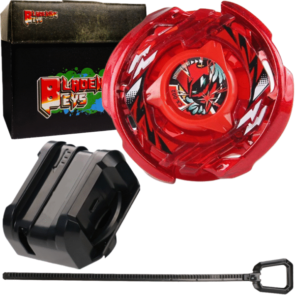 BLADEKING BEYS Launcher Kit- CX-red-002 WizarrdArc' R4-55LO + Small Winder Launcher + Toy Storage Box