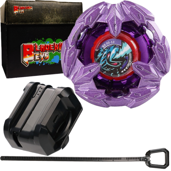 BLADEKING BEYS Launcher Kit- BX-00-13 Knight' Lance 4-80HN + Small Winder Launcher + Toy Storage Box