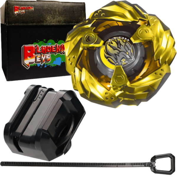 BLADEKING BEYS Launcher Kit- BX-00-15 gold Leon Claw 5-60P + Small Winder Launcher + Toy Storage Box