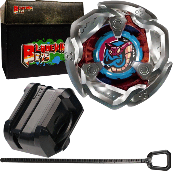 BLADEKING BEYS Launcher Kit- BX-16 Viper' Tail 5-80O + Small Winder Launcher + Toy Storage Box