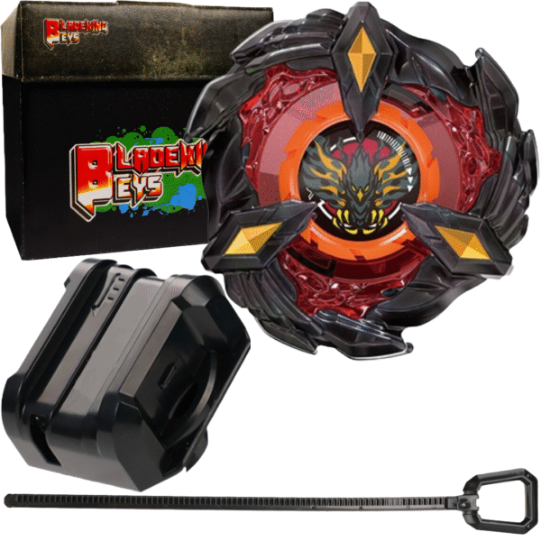 BLADEKING BEYS Launcher Kit- BX-black 00-23 Phoenix-Wing 9-60GF + Small Winder Launcher + Toy Storage Box