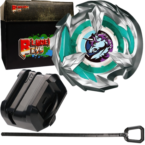 BLADEKING BEYS Launcher Kit- BX-26 Unicorn Sting 5-60GP + Small Winder Launcher + Toy Storage Box