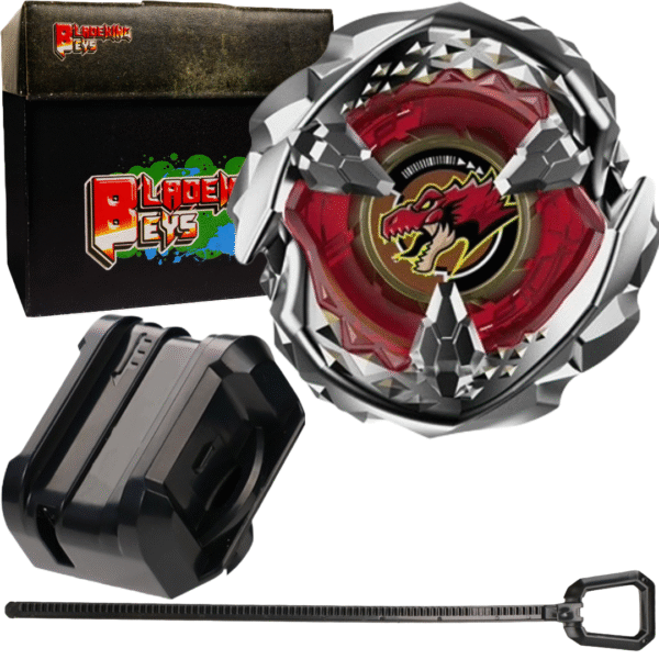 BLADEKING BEYS Launcher Kit- BX-31 TyrannoBeat 4-70Q + Small Winder Launcher + Toy Storage Box