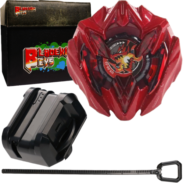 BLADEKING BEYS Launcher Kit- UX-01 red Dran Buster' 1-60A + Small Winder Launcher + Toy Storage Box