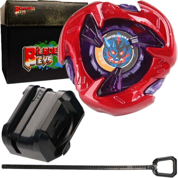 BLADEKING BEYS Launcher Kit- UX-red 00-02 Hells Hammer 3-70H + Small Winder Launcher + Toy Storage Box
