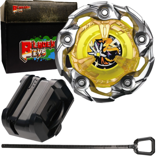 BLADEKING BEYS Launcher Kit- UX-03 Wizard-Rod 5-70DB + Small Winder Launcher + Toy Storage Box
