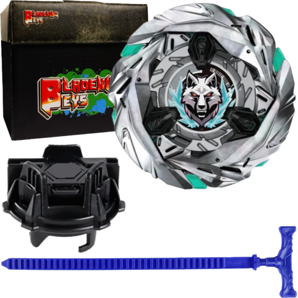 BLADEKING BEYS Launcher Kit- UX-08 SilverWolf 3-80FB + TD Launcher + Toy Storage Box