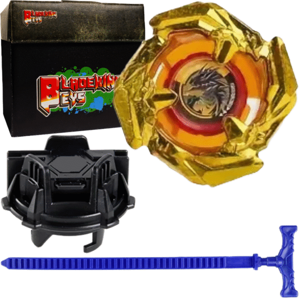 BLADEKING BEYS Launcher Kit- bx- gold 00-00 Cobalt Drake 4-60F + TD Launcher + Toy Storage Box