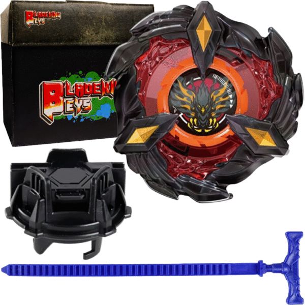BLADEKING BEYS Launcher Kit- BX-black 00-23 Phoenix-Wing 9-60GF + TD Launcher + Toy Storage Box