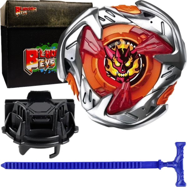 BLADEKING BEYS Launcher Kit- UX-02 Hells Hammer 3-70H + TD Launcher + Toy Storage Box