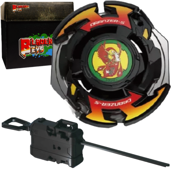 BLADEKING BEYS Launcher Kit- bx-P-GN 00-black Dranzers'piral 4-60T + Winder Launcher + Toy Storage Box