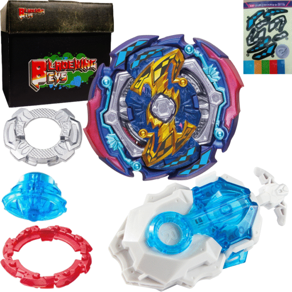 BLADEKING BEYS DB Launcher Kit- B142 Judgement Joker' 00Turn Trick' Zan' + DB Launcher LR + Toy Storage Box