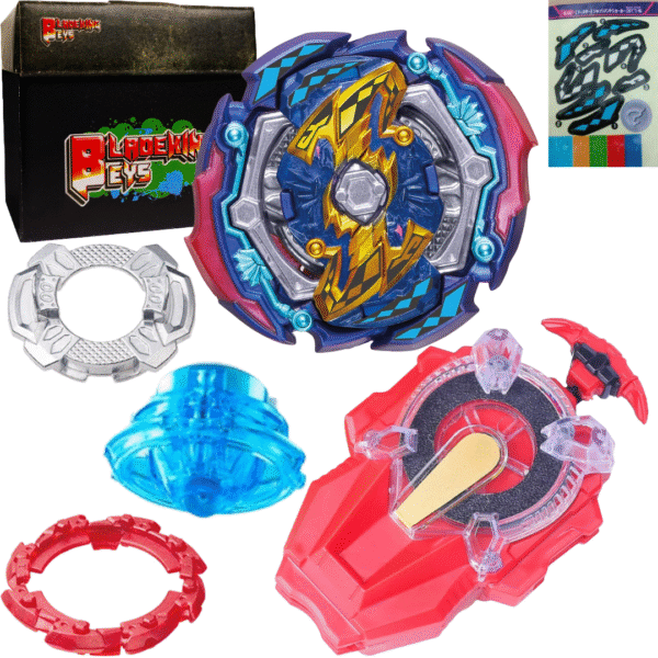 BLADEKING BEYS sparking Launcher Kit- B142 Judgement Joker' 00Turn Trick' Zan' + Sparking Launcher + Toy Storage Box