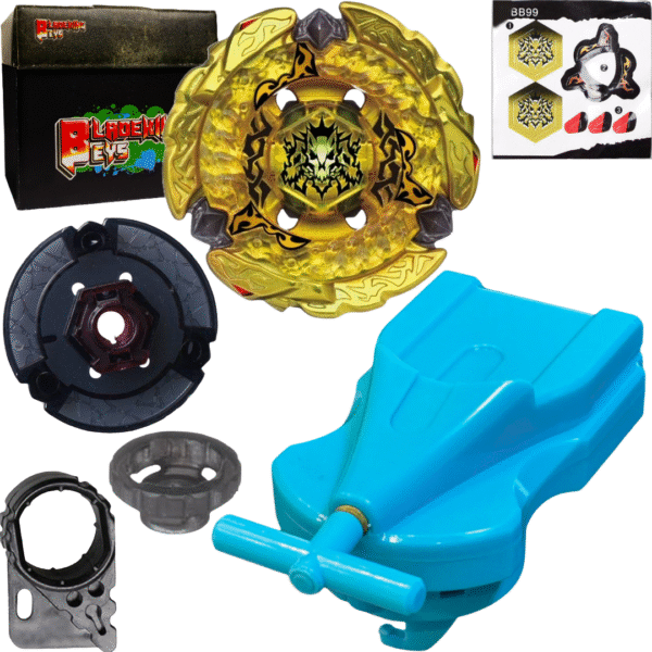 BLADEKING BEYS BB99 Hell hade' kerbecs + 1 Way String Launcher (Right Spin) + Toy Storage Box